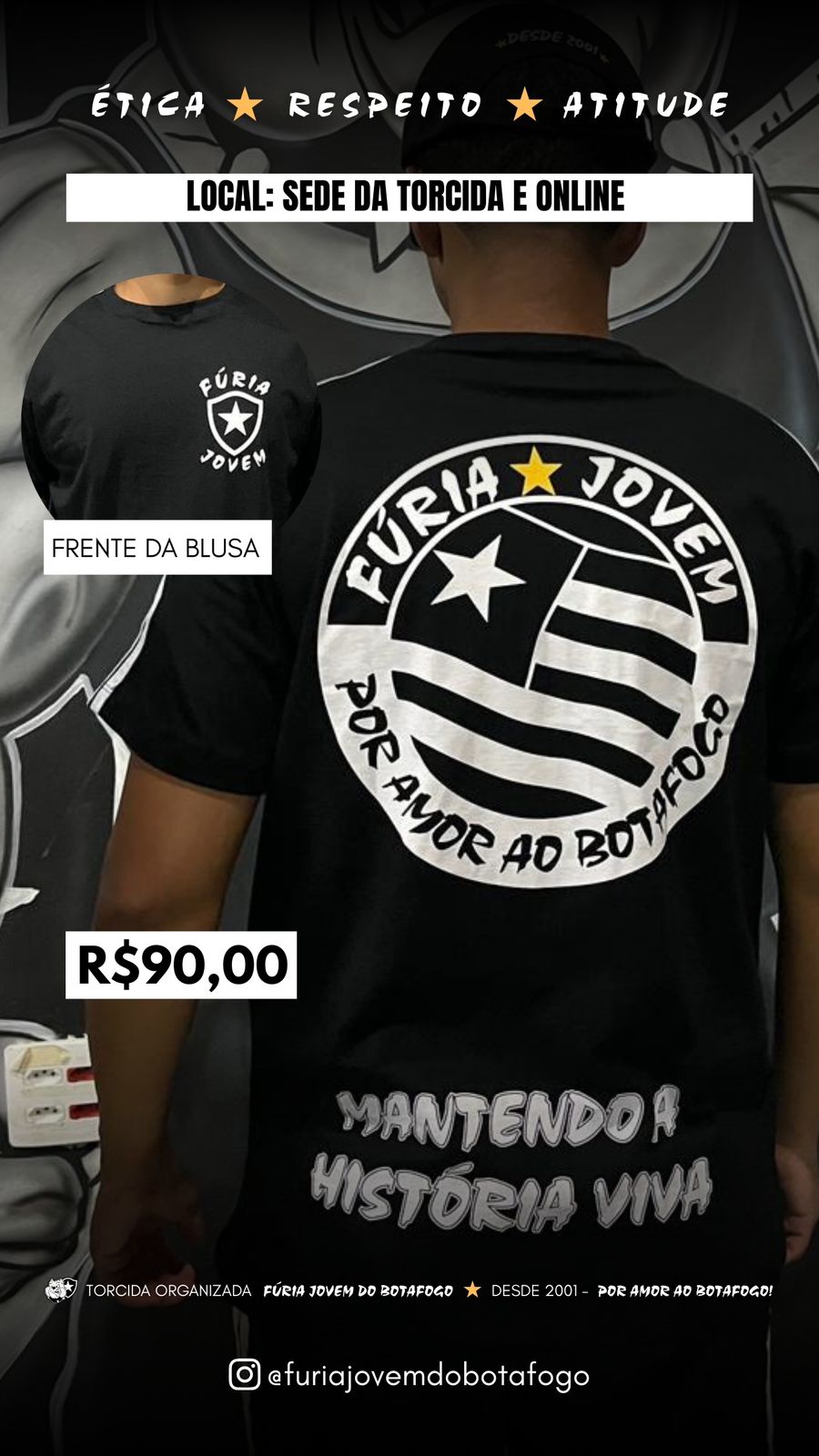 Camisa Fúria Jovem destaque